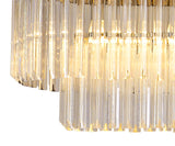 ADH6428 Adhil 7 Light Ceiling Pendant Polished Nickel/Clear