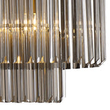 ADH6598 Adhil 7 Light Ceiling Pendant Brass/Smoked