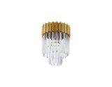 ADH7228 Adhil Round 3 Light Ceiling Light Brass/Clear