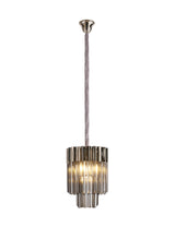 ADH7448 Adhil Round 4 Light Ceiling Pendant Polished Nickel/Smoked