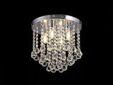 ADH7507 Adhird 4 Light Ceiling Light Polished Chrome Finish and Clear Crystal IP44