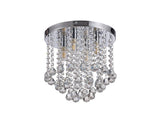 ADH7507 Adhird 4 Light Ceiling Light Polished Chrome Finish and Clear Crystal IP44