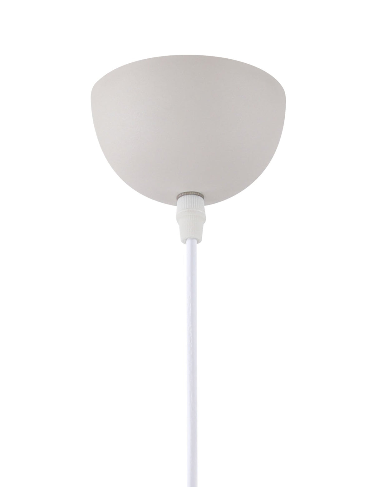 ALJ0107 Aljana 38cm Pendant 1 Light in a Sand White/Satin Nickel/White Finish