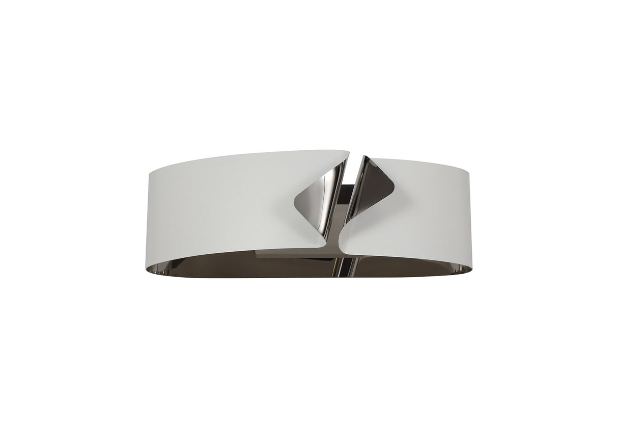 ALM8637 Almach Wall Lamp 10W LED in a Sand White/Chrome/Frosted Finish