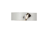 ALM8637 Almach Wall Lamp 10W LED in a Sand White/Chrome/Frosted Finish