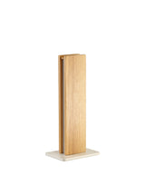 ALP0917 Alphard 37.5cm Table Lamp 12W LED in a Oak/Sand White/Frosted Finish