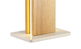 ALP0917 Alphard 37.5cm Table Lamp 12W LED in a Oak/Sand White/Frosted Finish