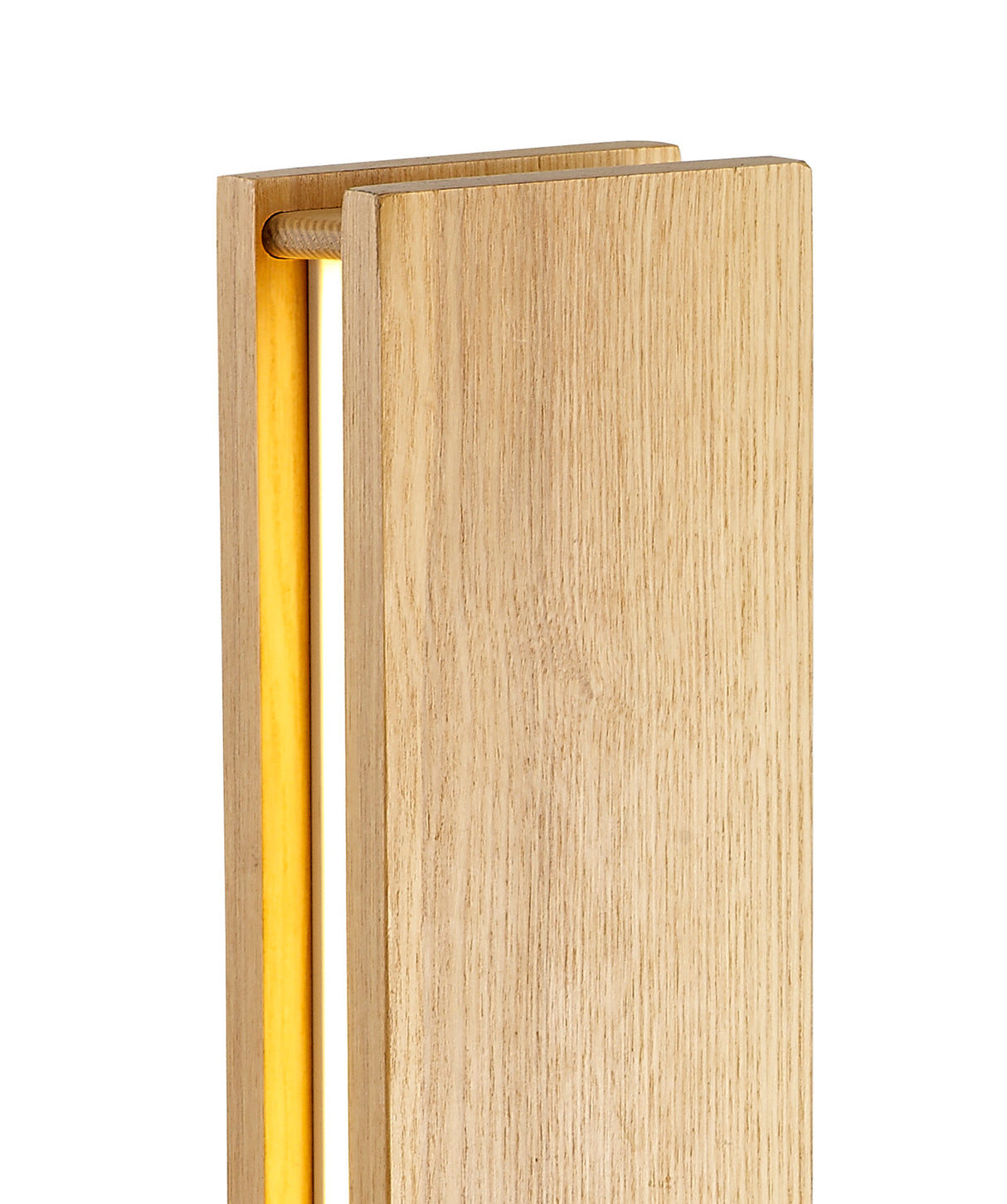 ALP0917 Alphard 37.5cm Table Lamp 12W LED in a Oak/Sand White/Frosted Finish