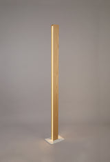 ALP1917 Alphard 165cm Floor Lamp 36W LED in a Oak/Sand White/Frosted Finish