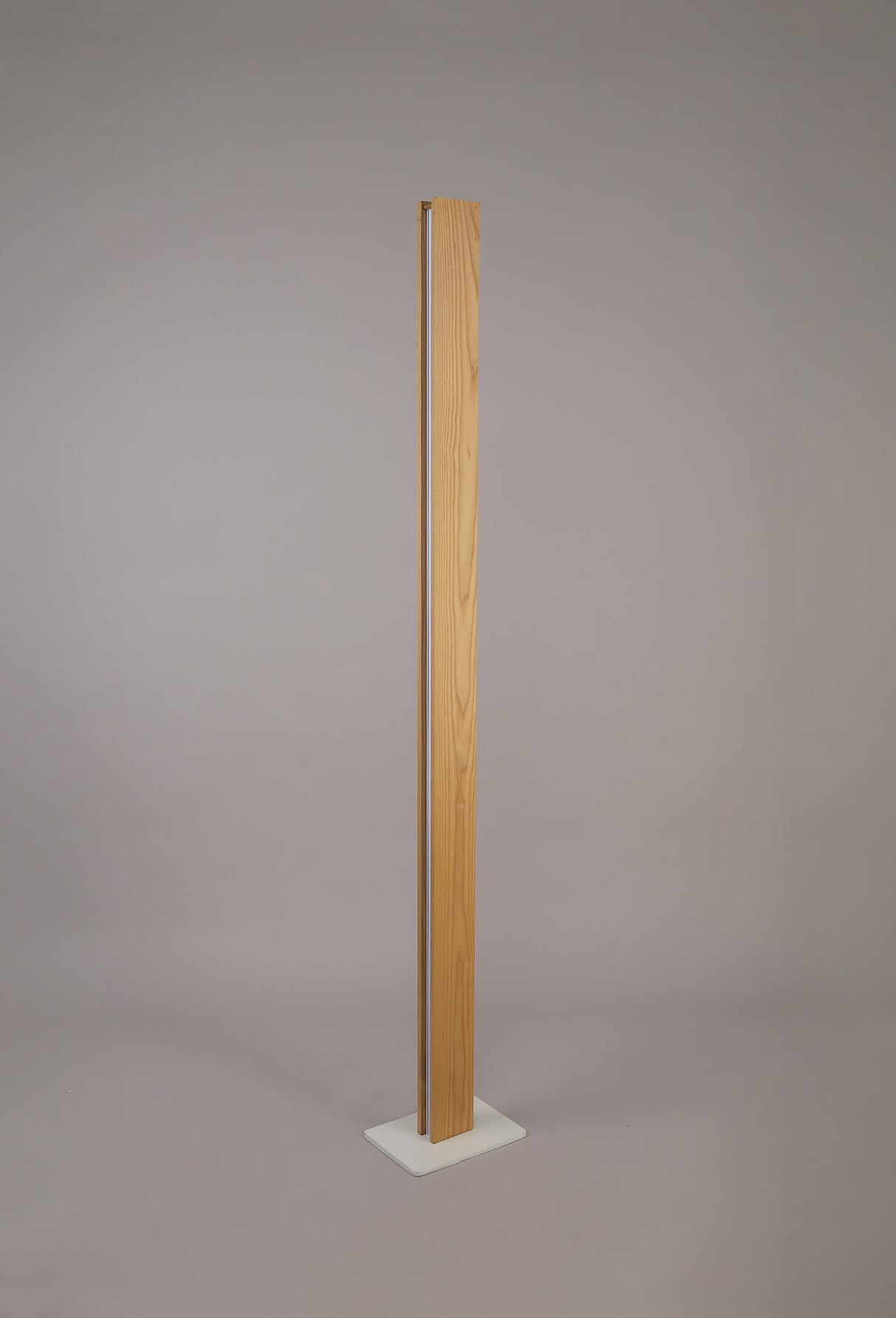 ALP1917 Alphard 165cm Floor Lamp 36W LED in a Oak/Sand White/Frosted Finish