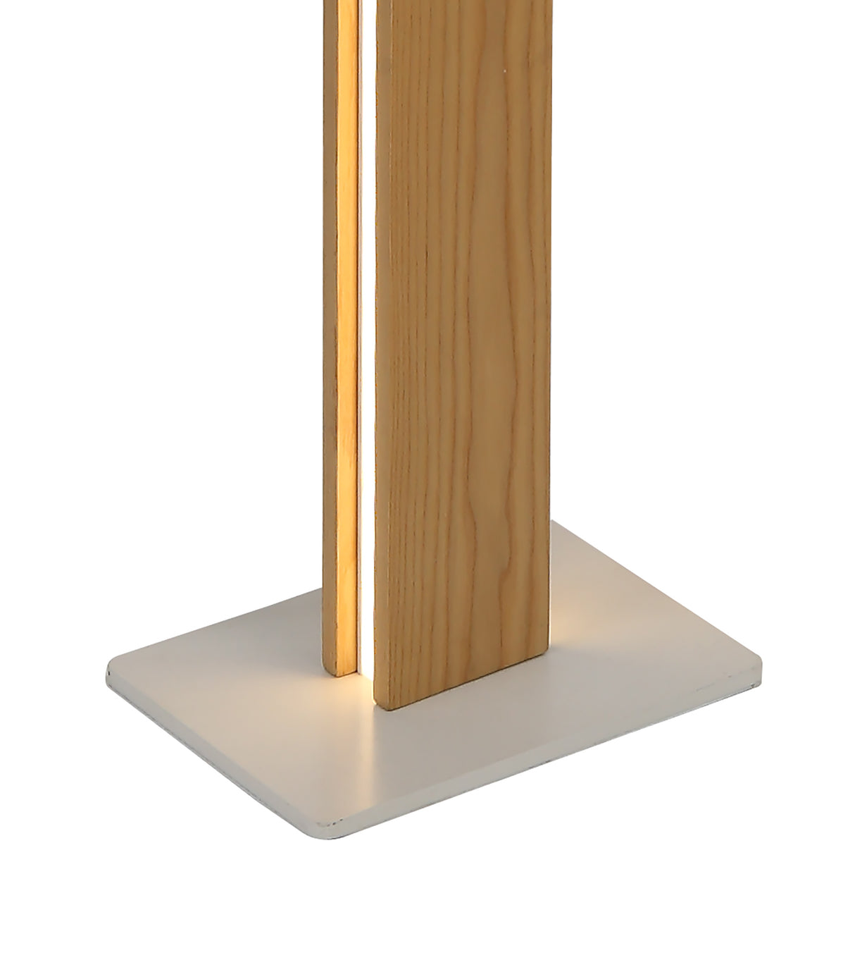 ALP1917 Alphard 165cm Floor Lamp 36W LED in a Oak/Sand White/Frosted Finish