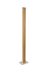 ALP1917 Alphard 165cm Floor Lamp 36W LED in a Oak/Sand White/Frosted Finish