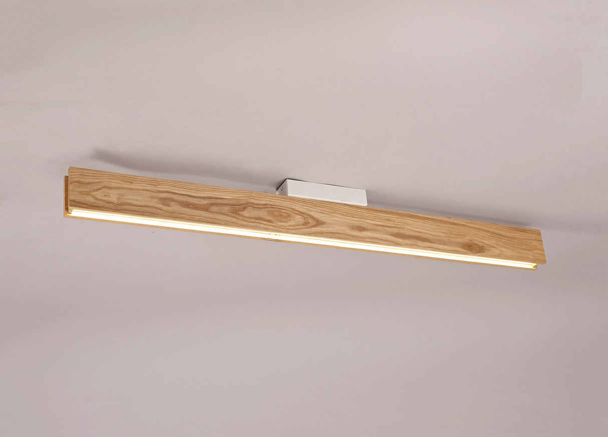 ALP8817 Alphard Ceiling 36W LED in a Oak/Sand White/Frosted Finish