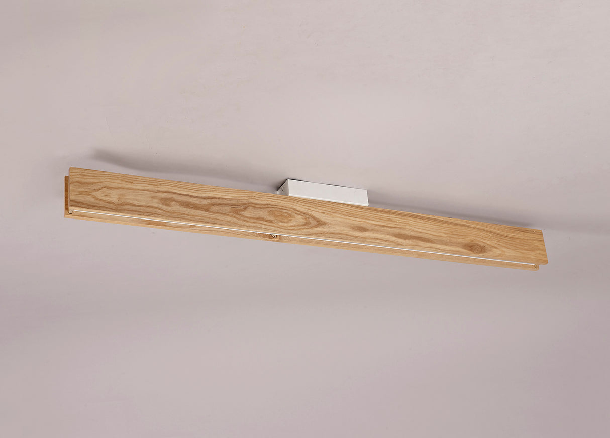 ALP8817 Alphard Ceiling 36W LED in a Oak/Sand White/Frosted Finish