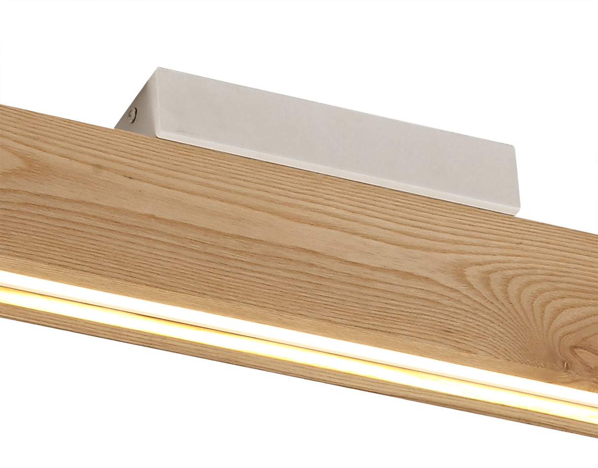 ALP8817 Alphard Ceiling 36W LED in a Oak/Sand White/Frosted Finish