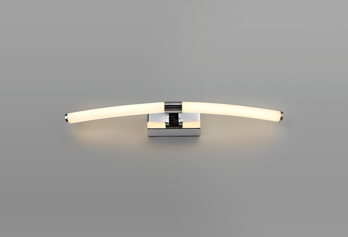 ALT7737 Altais Wall Lamp 8W LED IP44 in a Chrome/Opal White Finish, Suitable for Bathrooms