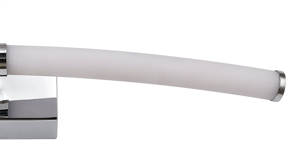 ALT7737 Altais Wall Lamp 8W LED IP44 in a Chrome/Opal White Finish, Suitable for Bathrooms