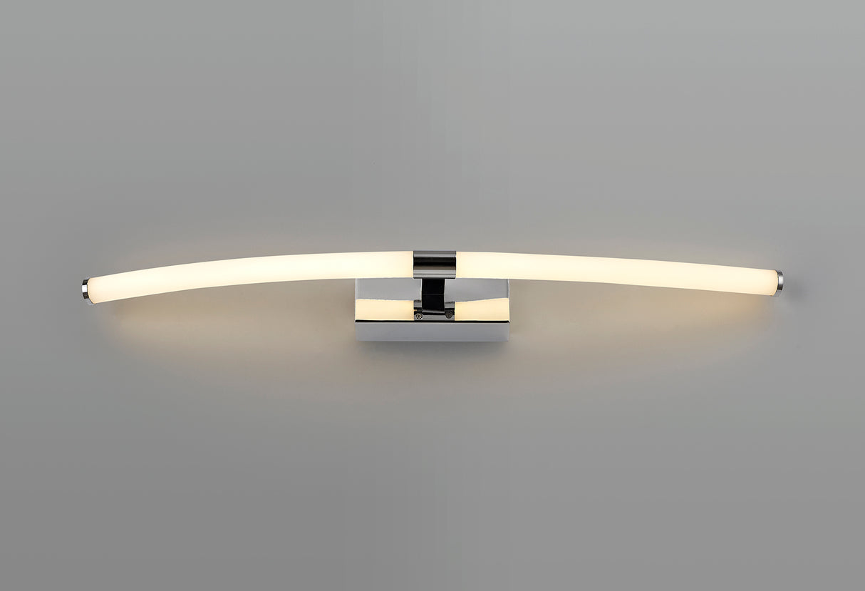 ALT8737 Altais Wall Lamp 12W LED IP44 in a Chrome/Opal White Finish, Suitable for Bathrooms