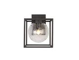 ANC1877 Ancha Wall Lamp 1 LIght IP54 Indoor/Outdoor Use in a Anthracite/Seeded Clear Finish