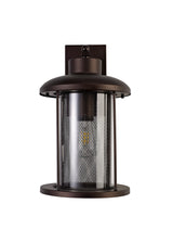 ARK1347 Arkab Extra Large Wall Lamp 1 Light IP54 Indoor/Outdoor Use in a Antique Bronze/Clear Finish