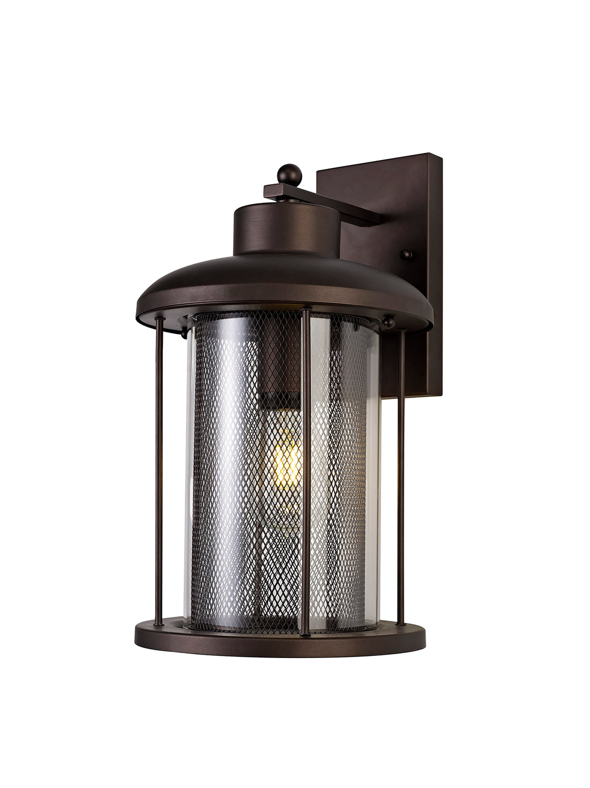 ARK1347 Arkab Extra Large Wall Lamp 1 Light IP54 Indoor/Outdoor Use in a Antique Bronze/Clear Finish