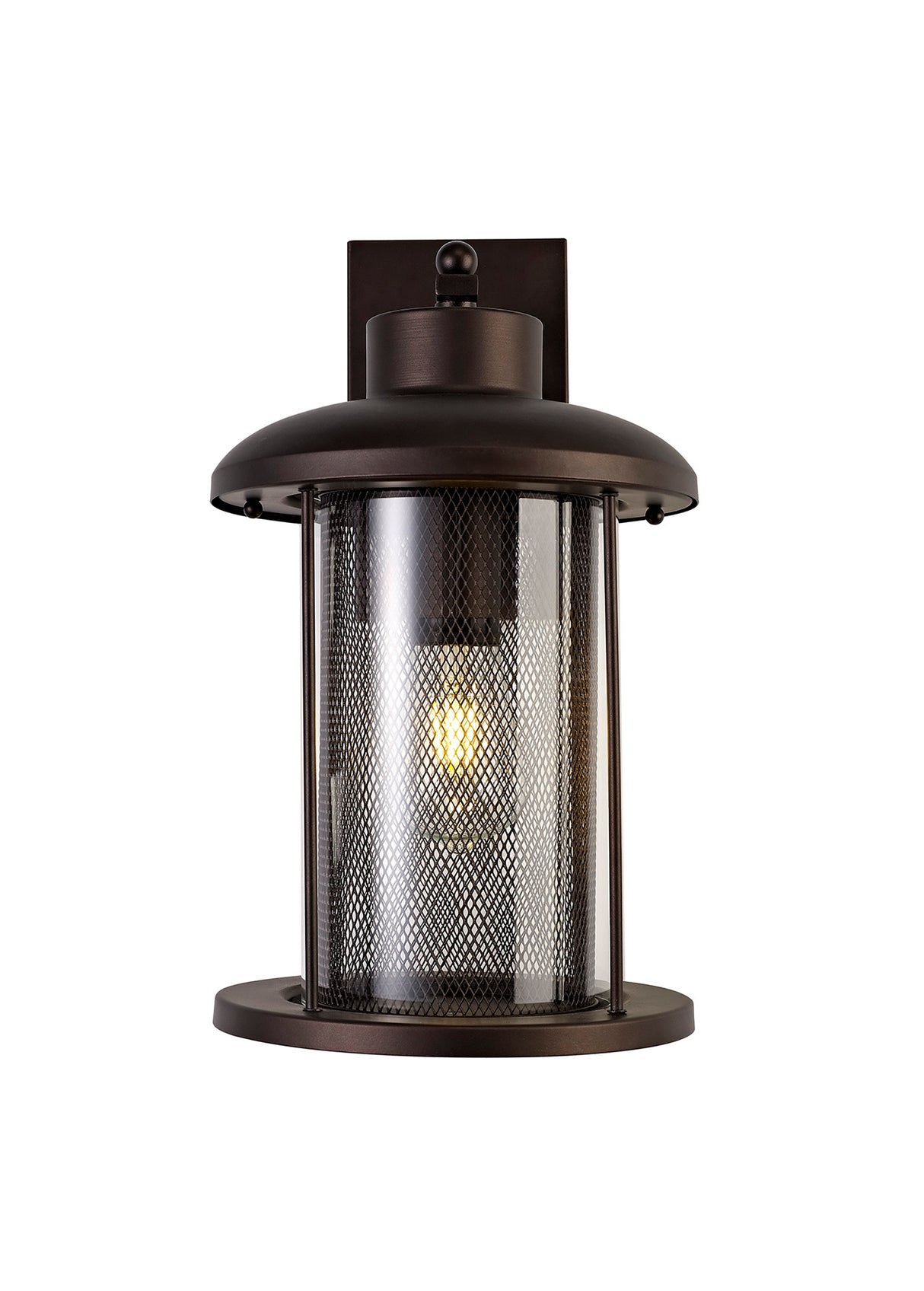 ARK1347 Arkab Extra Large Wall Lamp 1 Light IP54 Indoor/Outdoor Use in a Antique Bronze/Clear Finish