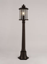 ARK2347 Arkab Post Lamp 1 Light IP54 Indoor/Outdoor Use in a Antique Bronze/Clear Finish