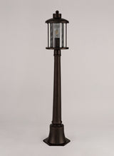 ARK2347 Arkab Post Lamp 1 Light IP54 Indoor/Outdoor Use in a Antique Bronze/Clear Finish