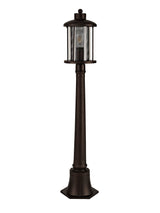 ARK2347 Arkab Post Lamp 1 Light IP54 Indoor/Outdoor Use in a Antique Bronze/Clear Finish