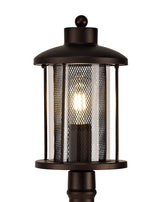 ARK2347 Arkab Post Lamp 1 Light IP54 Indoor/Outdoor Use in a Antique Bronze/Clear Finish