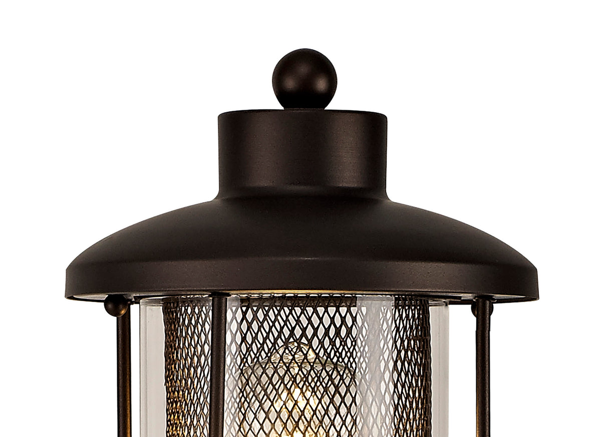 ARK2347 Arkab Post Lamp 1 Light IP54 Indoor/Outdoor Use in a Antique Bronze/Clear Finish