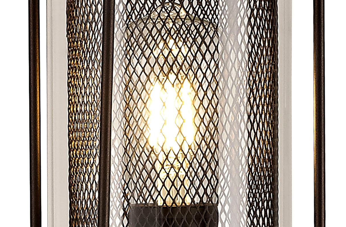 ARK2347 Arkab Post Lamp 1 Light IP54 Indoor/Outdoor Use in a Antique Bronze/Clear Finish