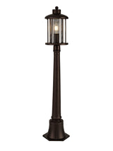 ARK2347 Arkab Post Lamp 1 Light IP54 Indoor/Outdoor Use in a Antique Bronze/Clear Finish