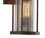 ARK8917 Arkab Small Wall Lamp 1 Light IP54 Indoor/Outdoor Use in a Antique Bronze/Clear Finish