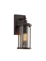 ARK8917 Arkab Small Wall Lamp 1 Light IP54 Indoor/Outdoor Use in a Antique Bronze/Clear Finish