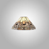 AVI5627 Avior 30cm Non-electric Shade in a Grey/White/Black/Clear Finish and Clear Crystal