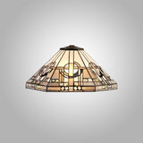 AVI6627 Avior 40cm Shade Only in a Grey/White/Black/Clear Finish and Clear Crystal