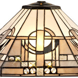 AVI6627 Avior 40cm Shade Only in a Grey/White/Black/Clear Finish and Clear Crystal