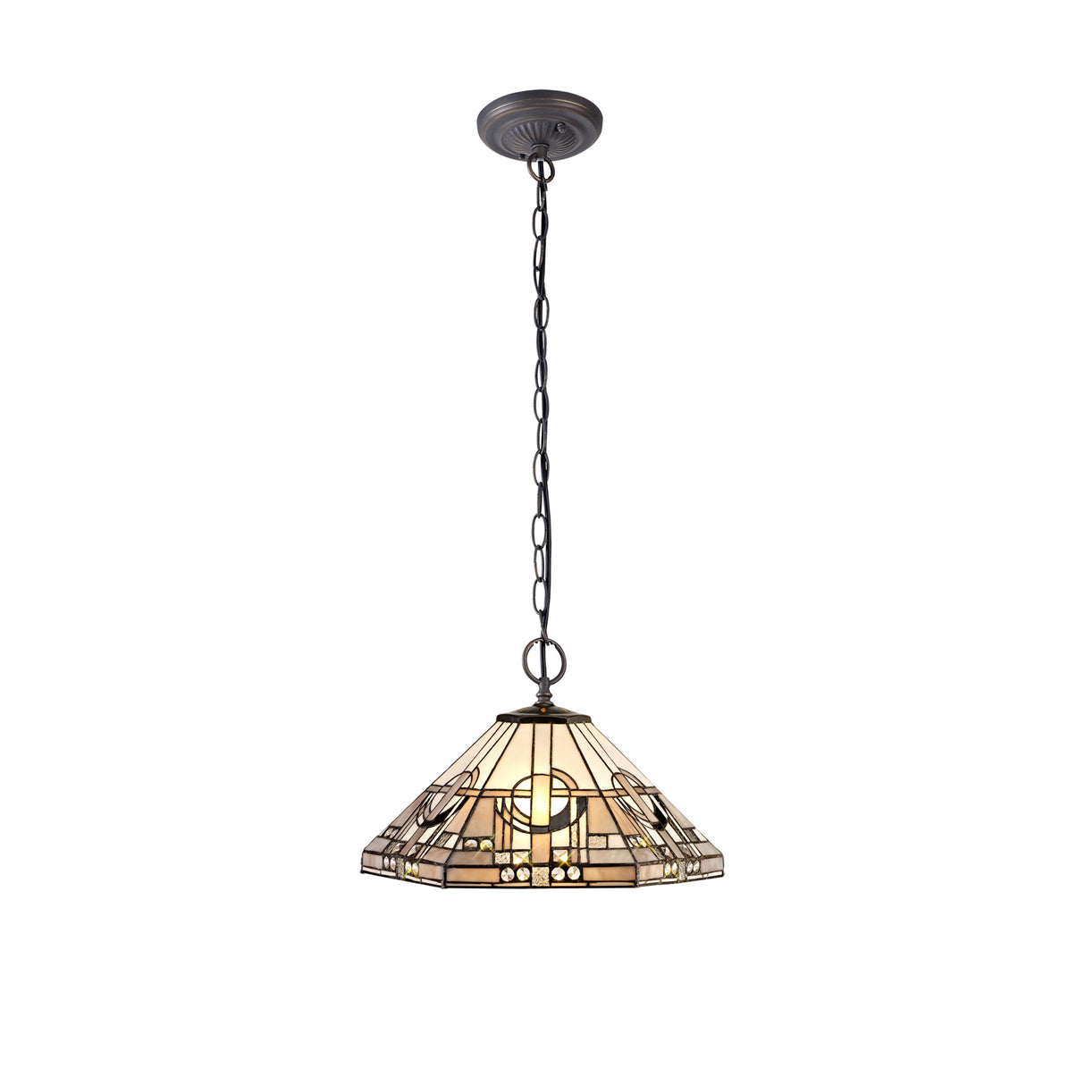 MAH8827 Mahasim Suspension Kit 2 Light in a Aged Antique Brass Finish