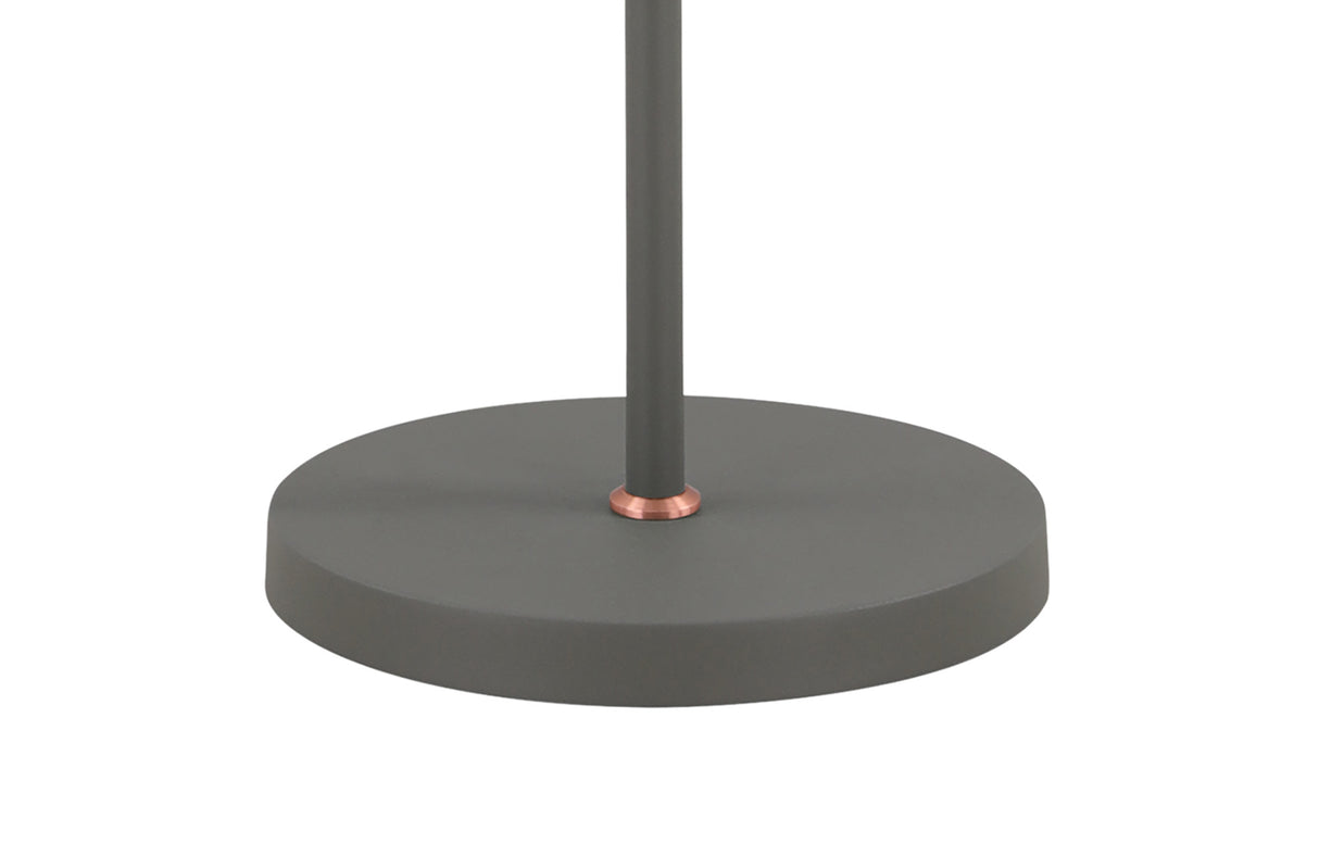 BEL0277 Belel 155cm Adjustable Floor Lamp 2 Light in a Sand Grey/Copper/White Finish