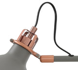 BEL1107 Belel Adjustable Wall Lamp 1 Light in a Sand Grey/Copper/White Finish