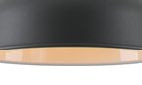 BEL3107 Belel Small Pendant 1 Light in a Graphite/Copper/White Finish