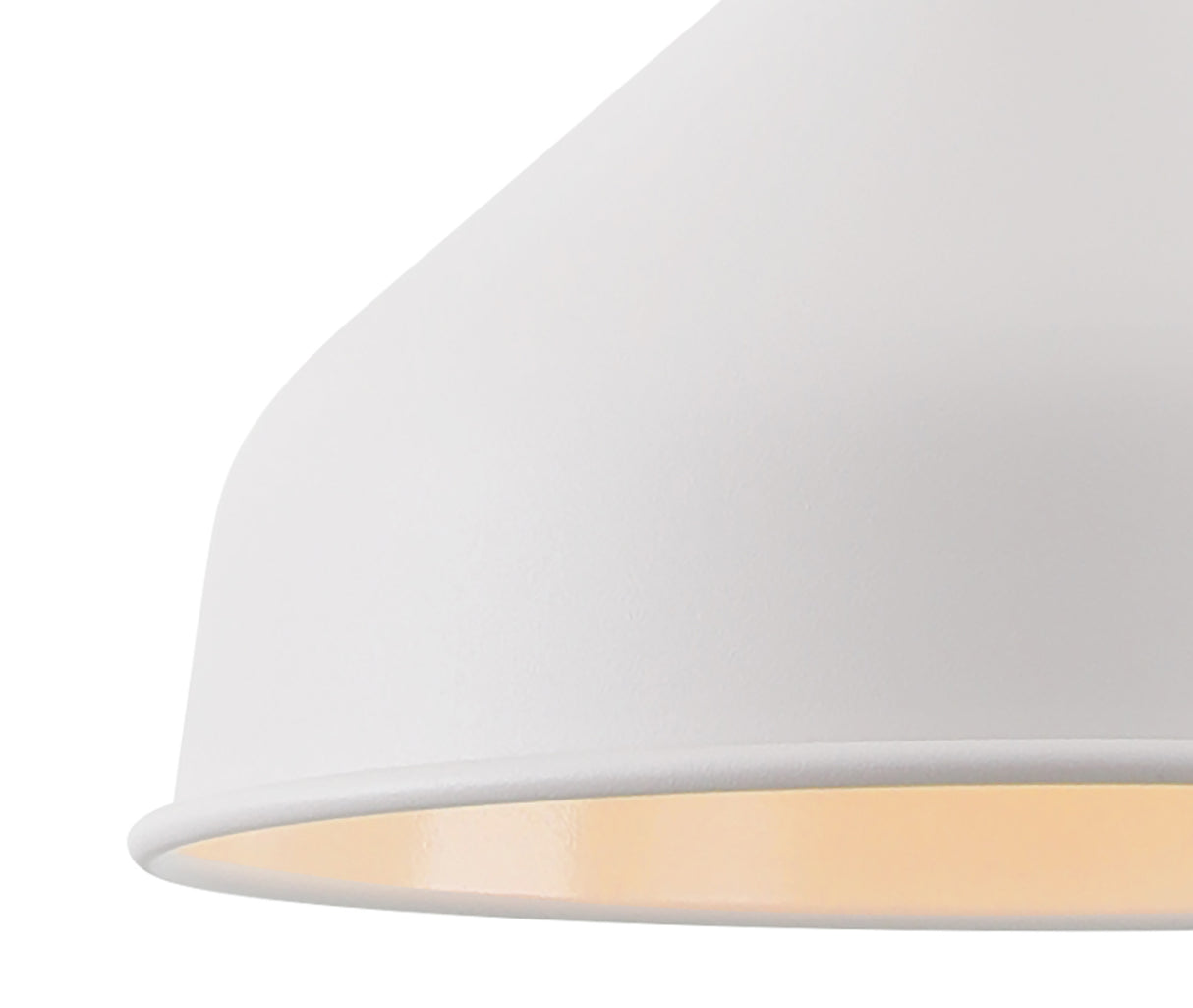 BEL5107 Belel Small Pendant 1 Light in a Sand White/Satin Nickel/White Finish