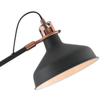 BEL7177 Belel 154cm Adjustable Floor Lamp 1 Light in a Graphite/Copper/White Finish