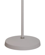 BEL9007 Belel 154cm Adjustable Floor Lamp 1 Light in a Sand White/Satin Nickel/White Finish