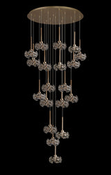 BOS0651 Bosona 19 Light Ceiling Pendant French Gold