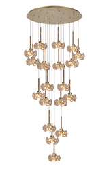 BOS0651 Bosona 19 Light Ceiling Pendant French Gold