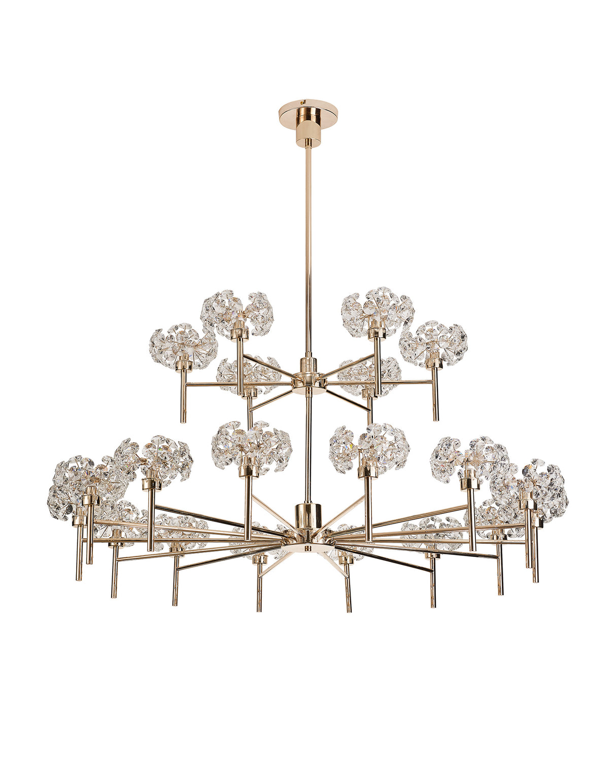 BOS1090 Bosona 20 Light 2 Tier Chandelier French Gold