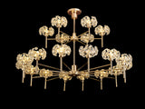 BOS1090 Bosona 20 Light 2 Tier Chandelier French Gold