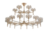 BOS1090 Bosona 20 Light 2 Tier Chandelier French Gold